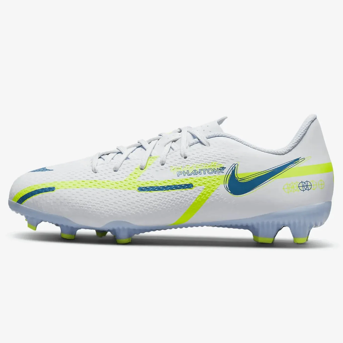 Nike Junior Phantom GT2 Academy FG-MG - Grey-Blue