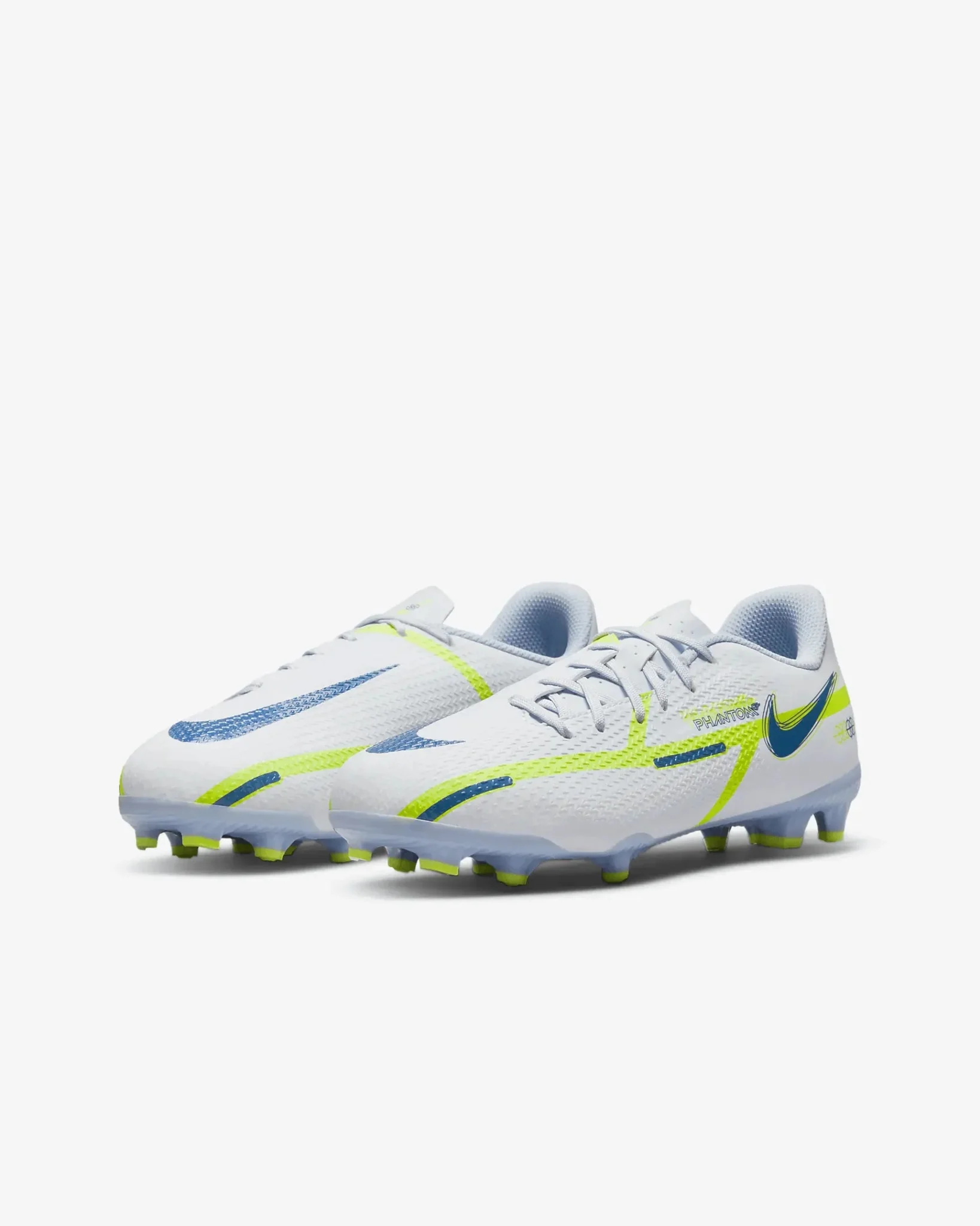Nike Junior Phantom GT2 Academy FG-MG - Grey-Blue - Image 3
