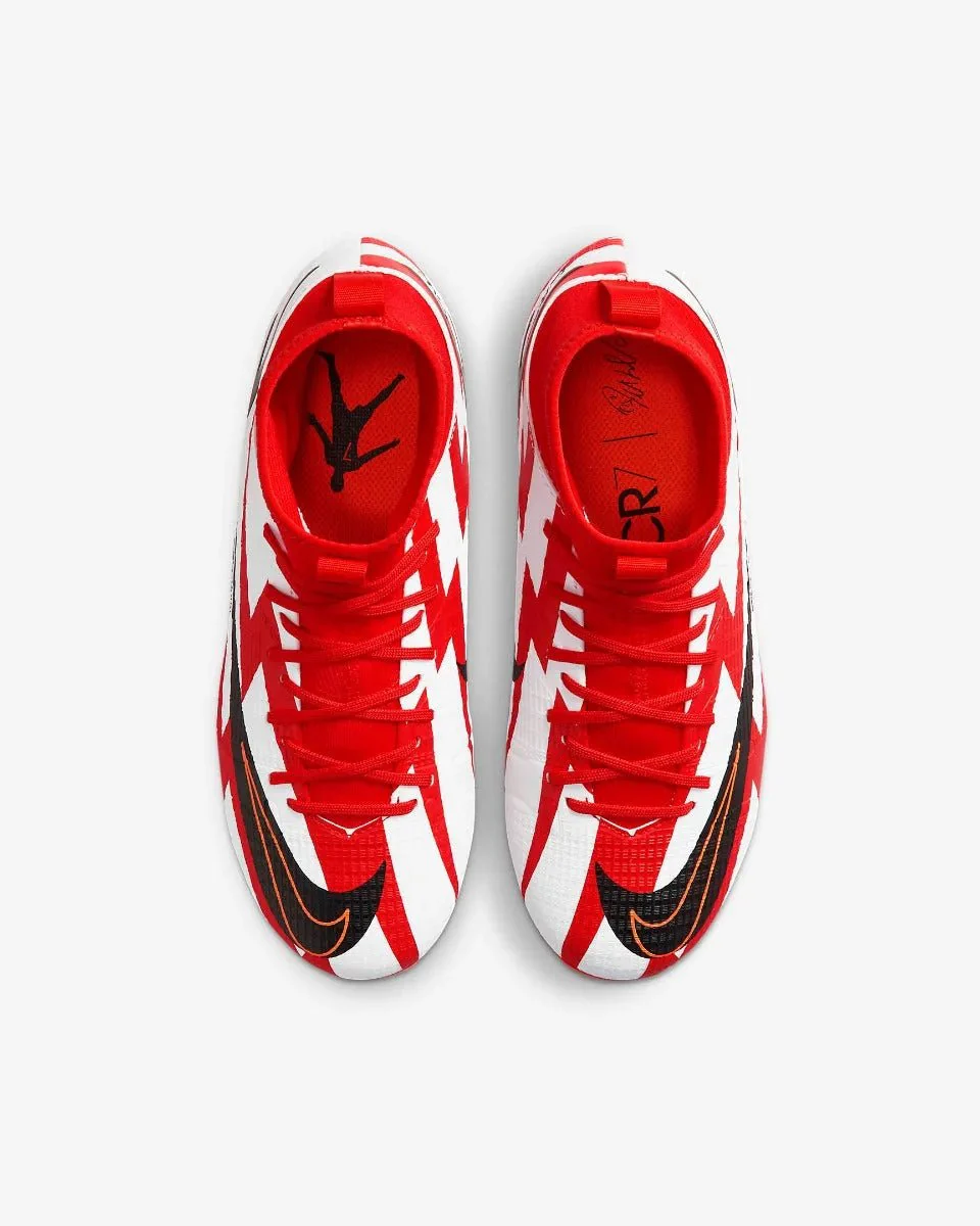 Nike JR Superfly 8 Academy CR7 FG-MG - Red-White - Image 2