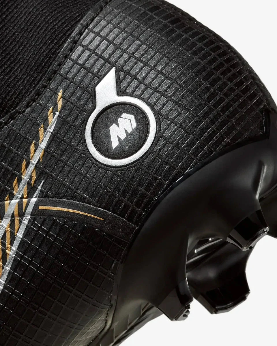 Nike Junior Superfly 8 Academy FG-MG - Black-Silver-Gold - Image 9