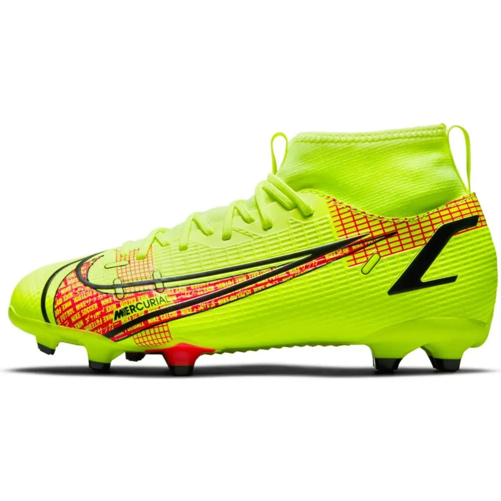 Nike Junior Superfly 8 Academy FG-MG - Volt-Bright Crimson