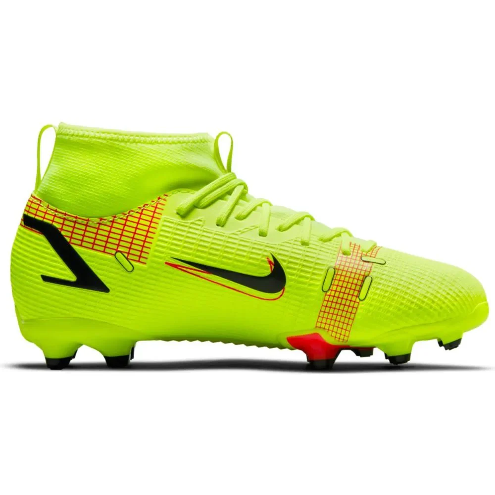 Nike Junior Superfly 8 Academy FG-MG - Volt-Bright Crimson - Image 2