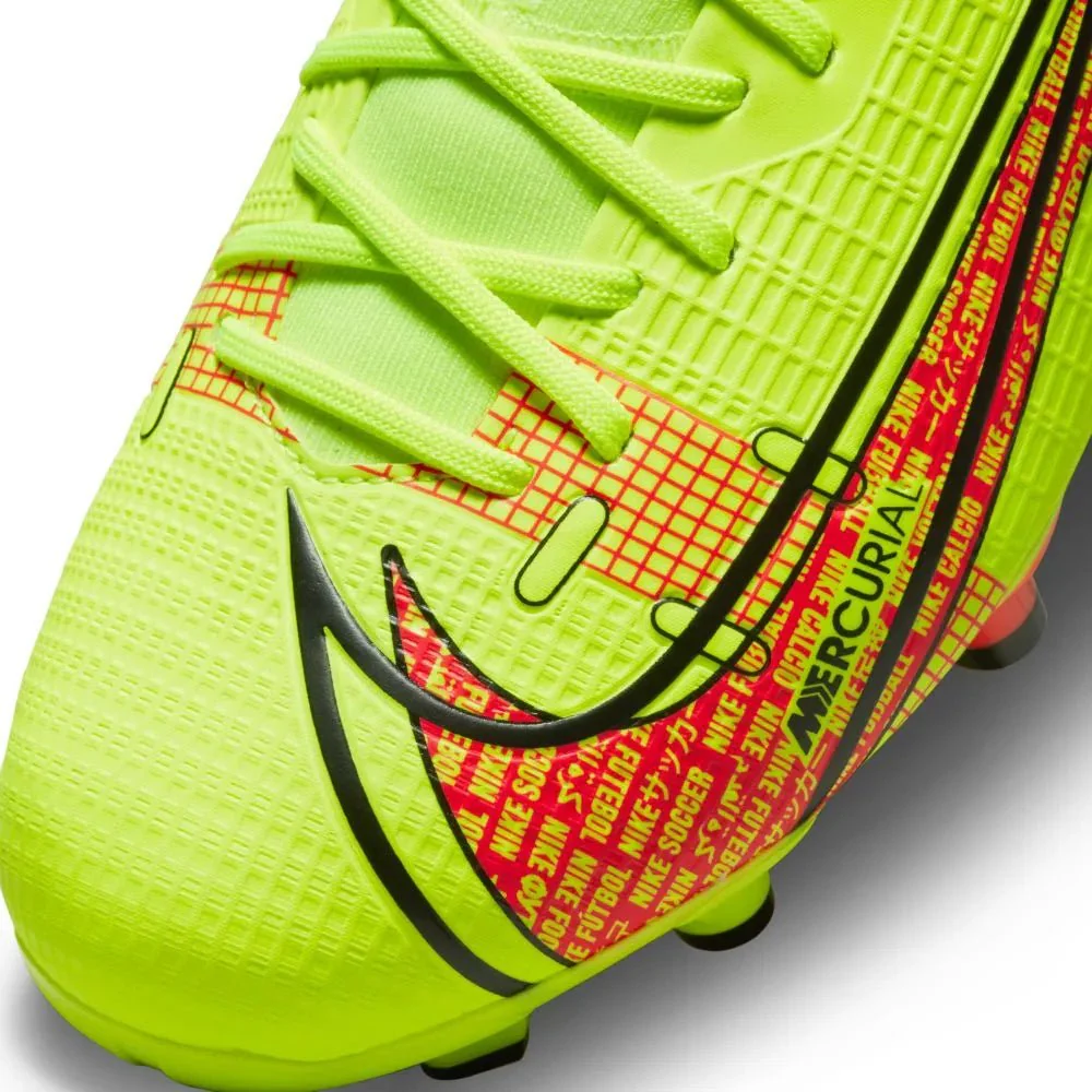 Nike Junior Superfly 8 Academy FG-MG - Volt-Bright Crimson - Image 7
