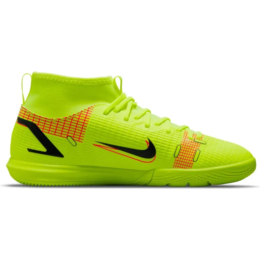 Nike Junior Superfly 8 Academy IC - Volt-Bright Crimson - Image 2