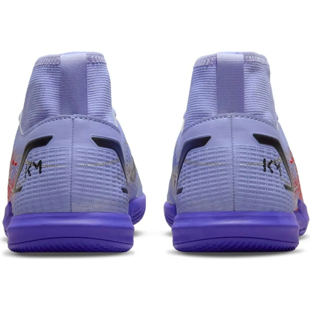 Nike Junior Superfly 8 Academy KM IC - Light Thistle-Bright Crimson - Image 6