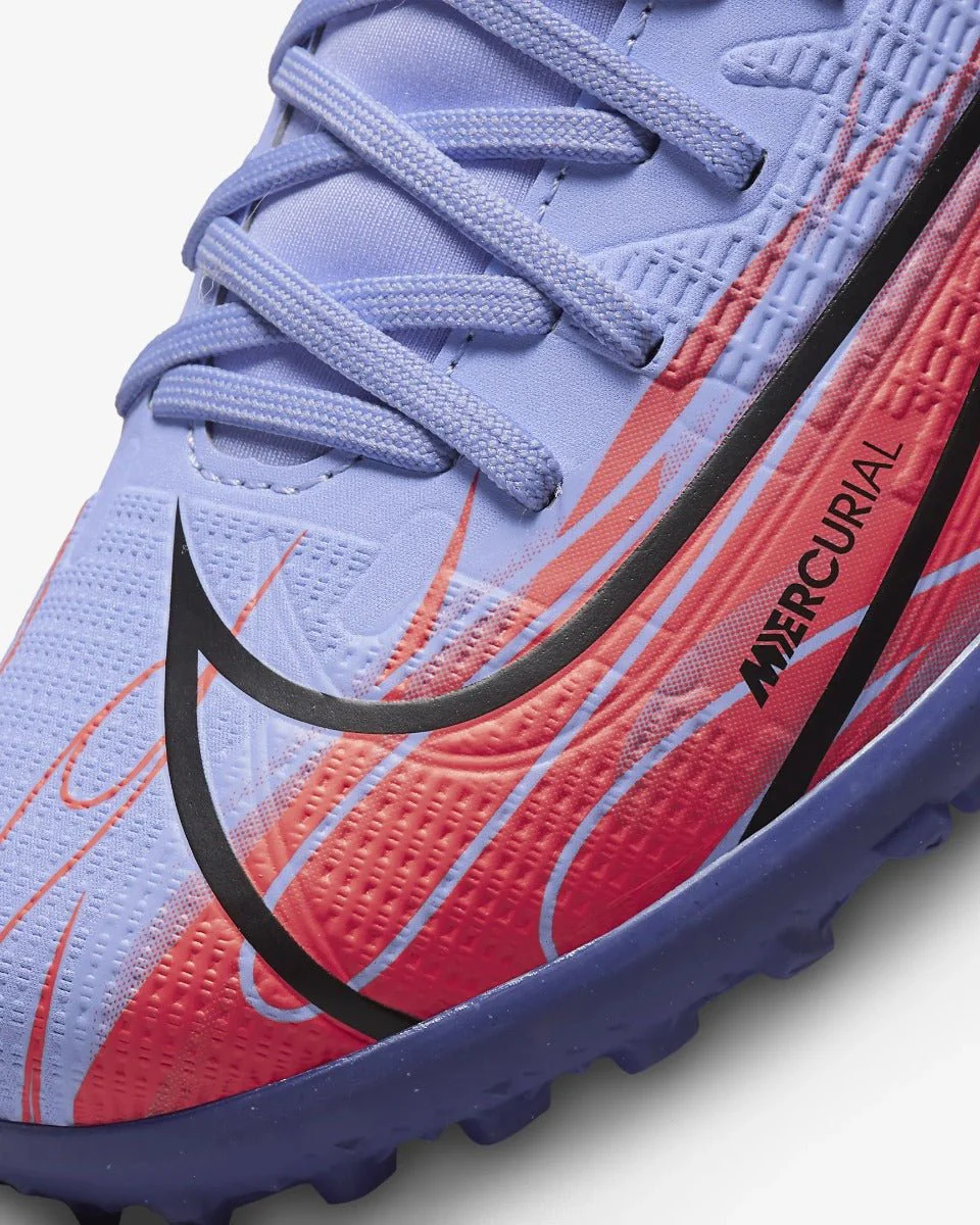 Nike Junior Superfly 8 Club KM Turf - Light Thistle-Bright Crimson - Image 7