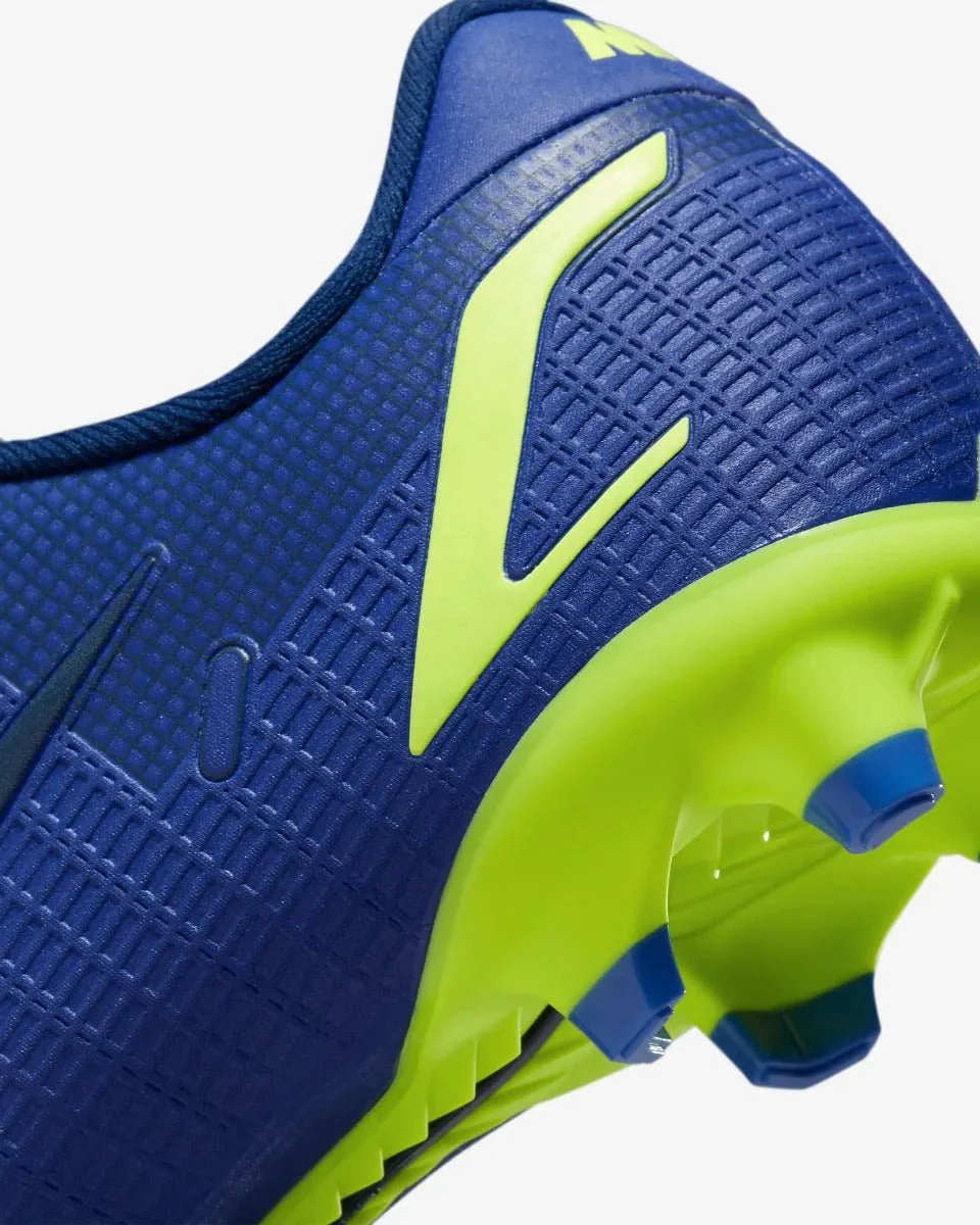 Nike Junior Vapor 14 Academy FG-MG - Lapis-Volt-Blue Void - Image 9