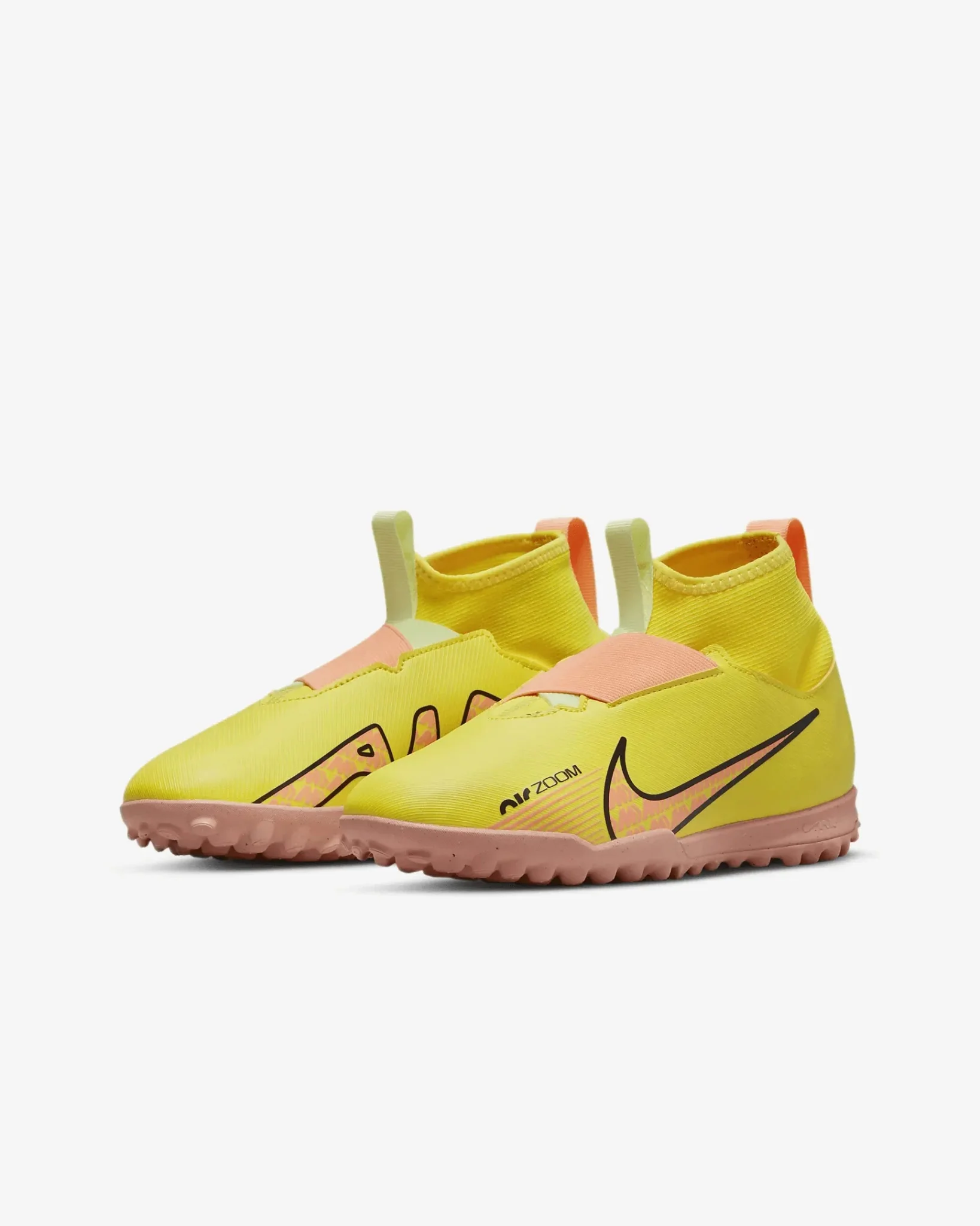 Nike Junior Zoom Superfly 9 Academy Turf - Yellow Strike-Sunset Glow - Image 3