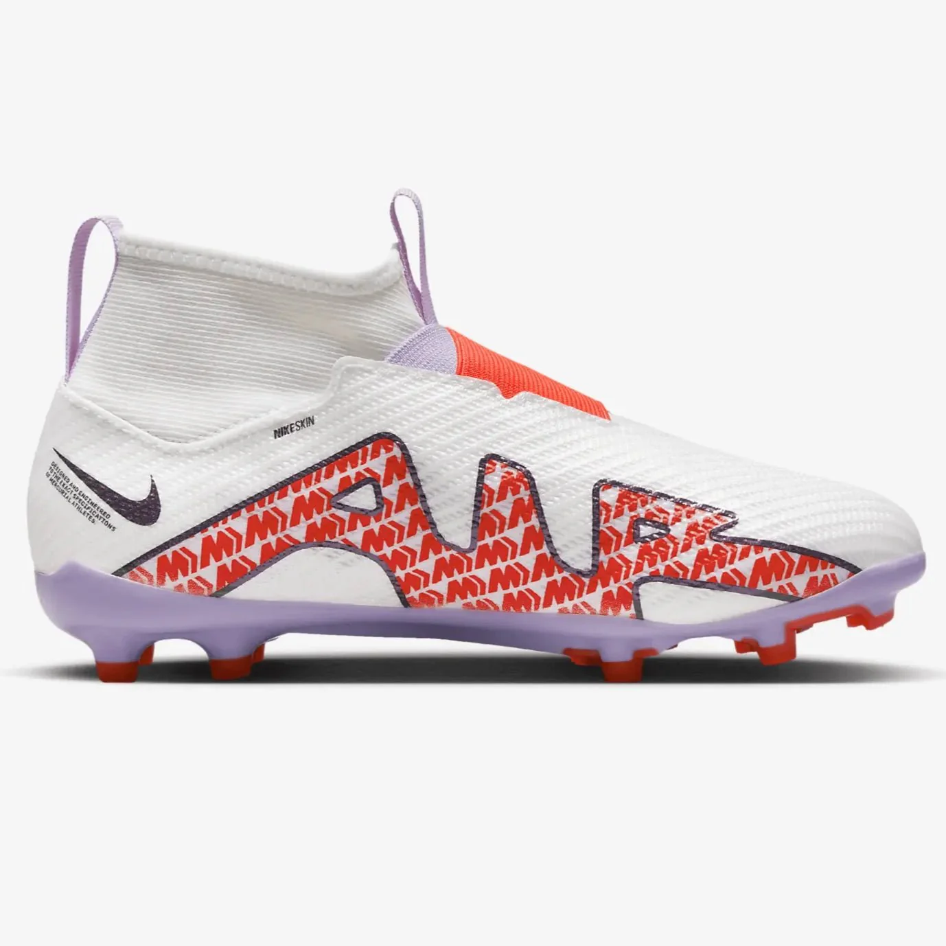 Nike Junior Zoom Superfly 9 Pro FG - White-Red-Purple - Image 2