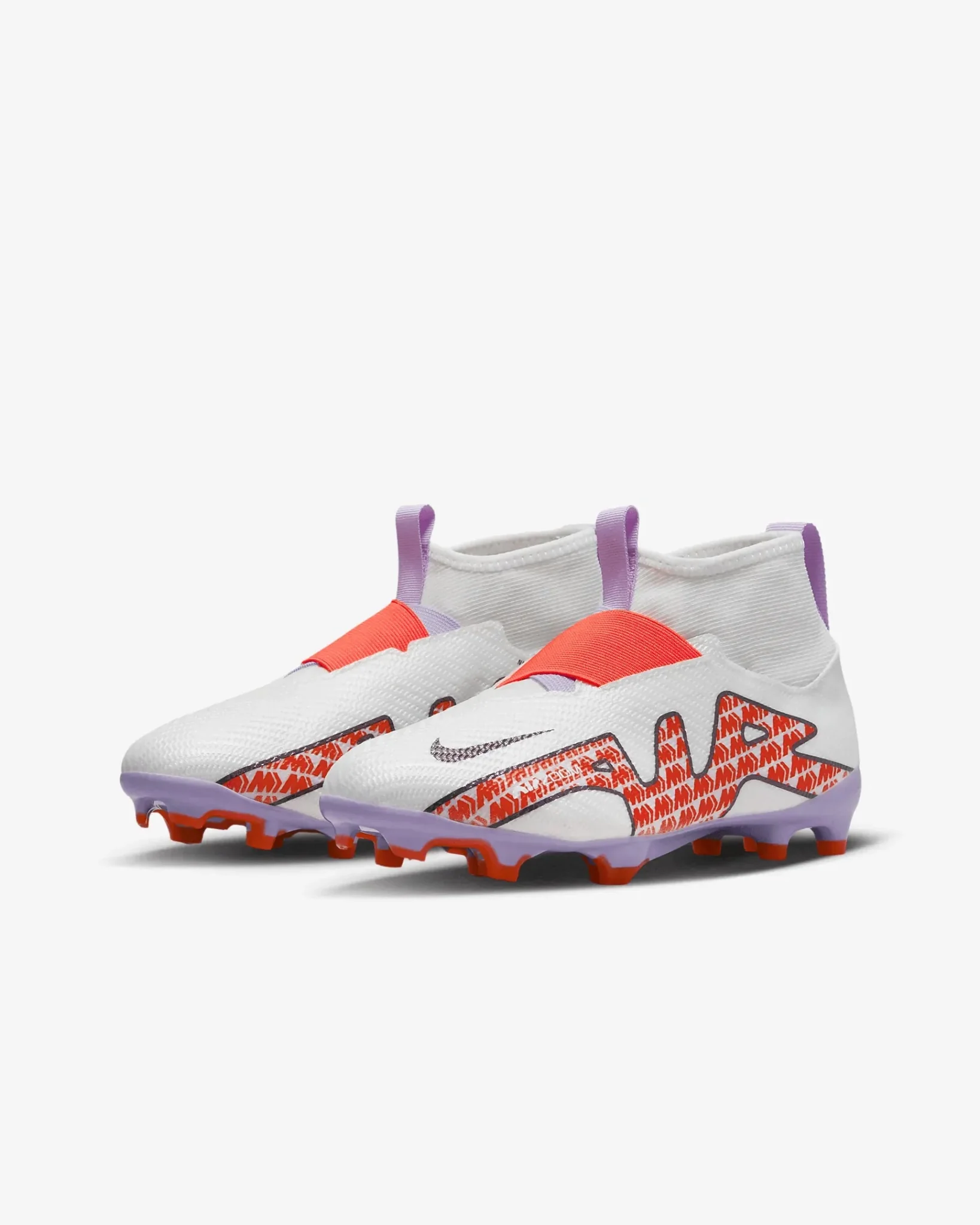 Nike Junior Zoom Superfly 9 Pro FG - White-Red-Purple - Image 3