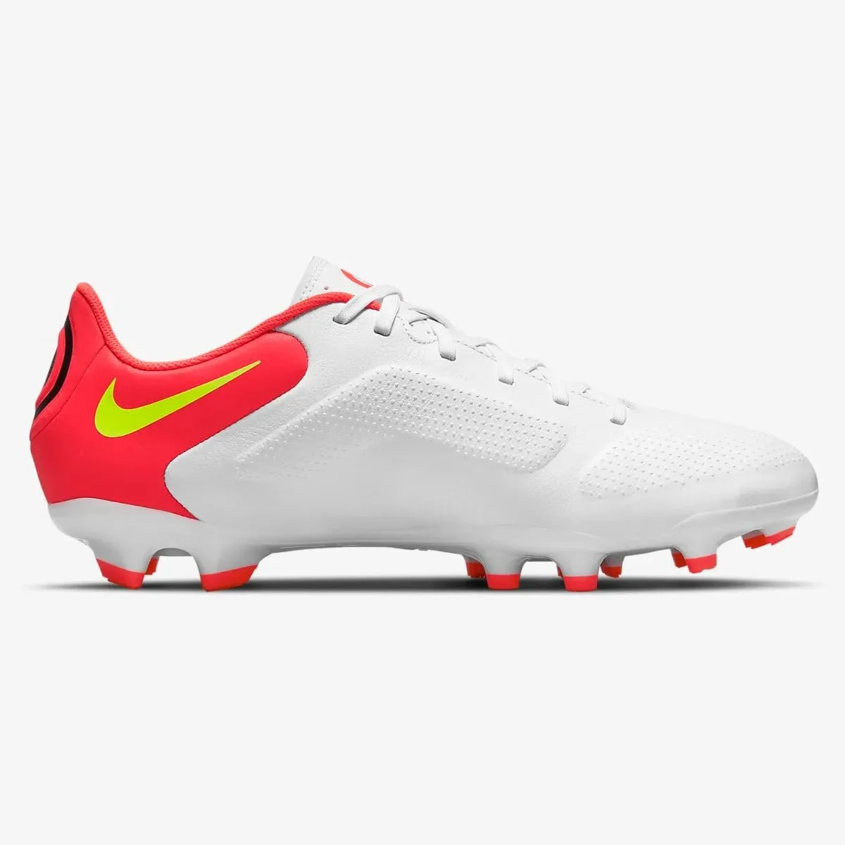 Nike Legend 9 Academy FG-MG - White-Volt-Crimson - Image 2