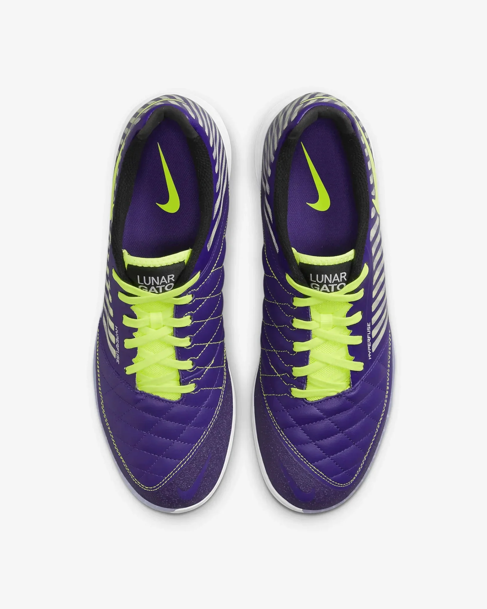 Nike Lunar Gato II Indoor - Purple-Volt - Image 4