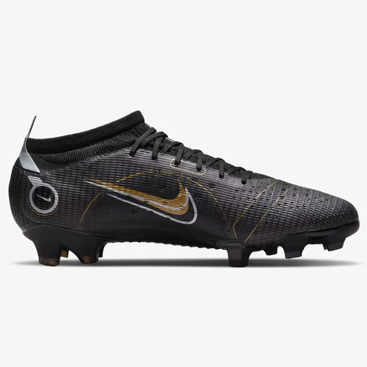 Nike Mercurial Vapor 14 Pro FG - Black-Gold-Silver - Image 2