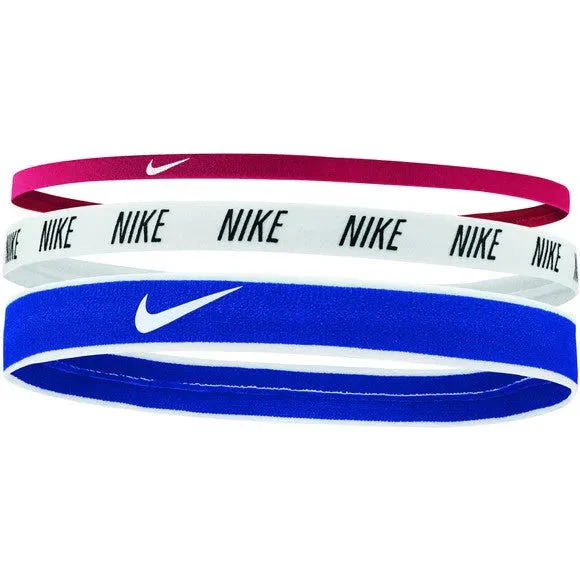 Nike Mixed Width Hairbands - Red-White-Royal