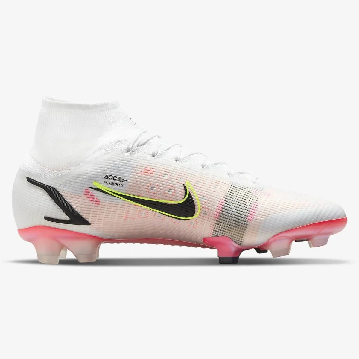 Nike Superfly 8 Elite FG - White-Black-Bright Crimson - Image 2