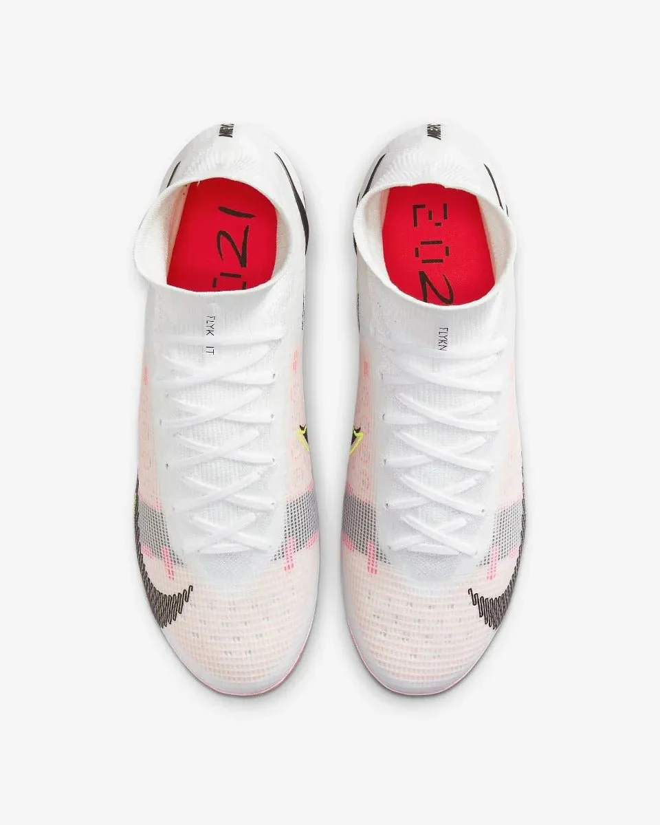 Nike Superfly 8 Elite FG - White-Black-Bright Crimson - Image 4