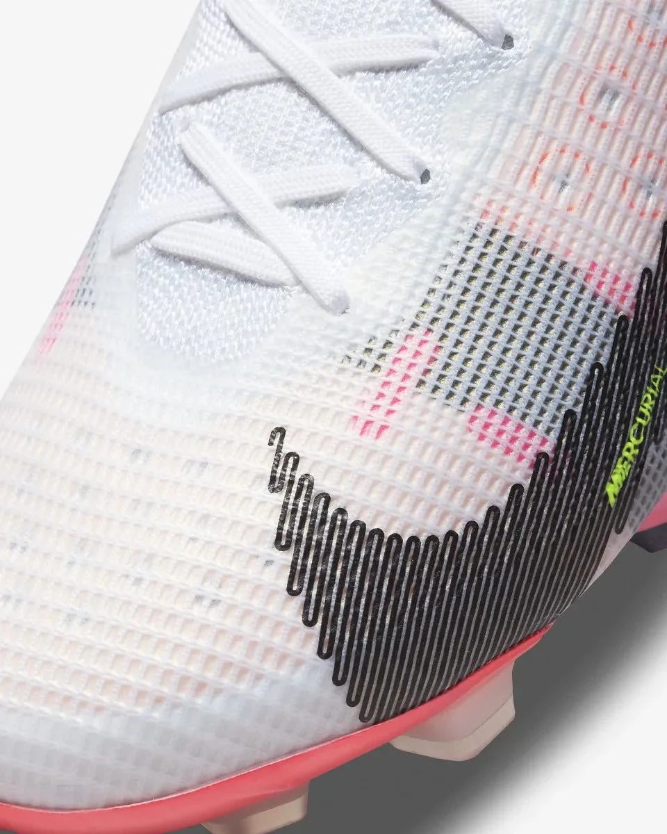 Nike Superfly 8 Elite FG - White-Black-Bright Crimson - Image 8