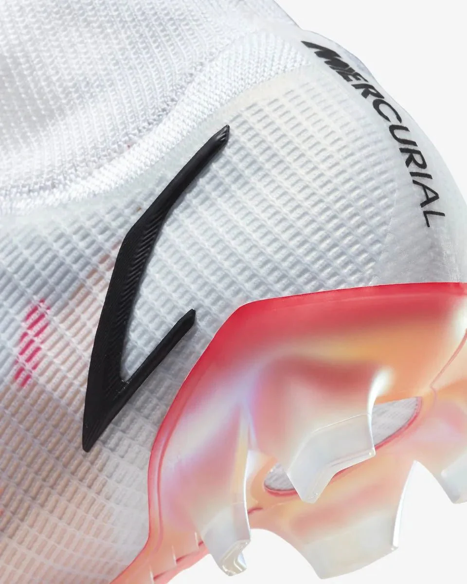 Nike Superfly 8 Elite FG - White-Black-Bright Crimson - Image 9