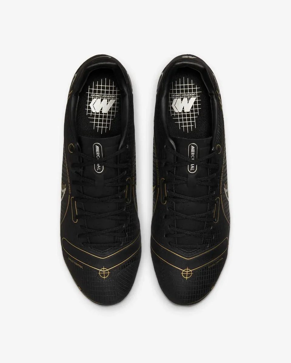 Nike Vapor 14 Academy FG-MG - Black-Gold - Image 4