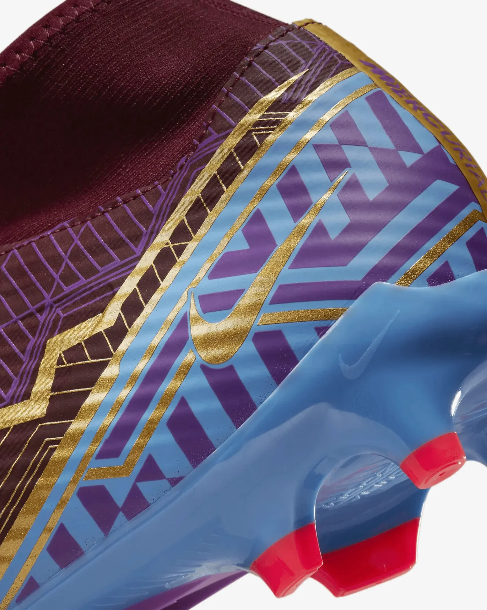 Nike Zoom Superfly 9 Academy KM FG-MG - Dark Beetroot-Gold - Image 9