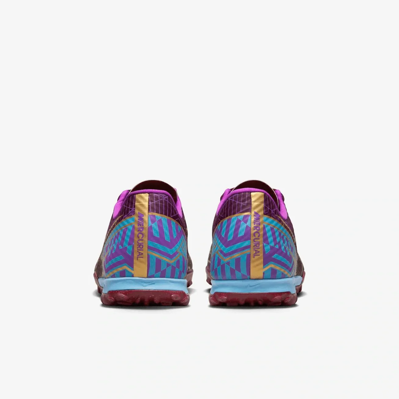 Nike Zoom Vapor 15 Academy KM Turf - Dark Beetroot-Gold - Image 6
