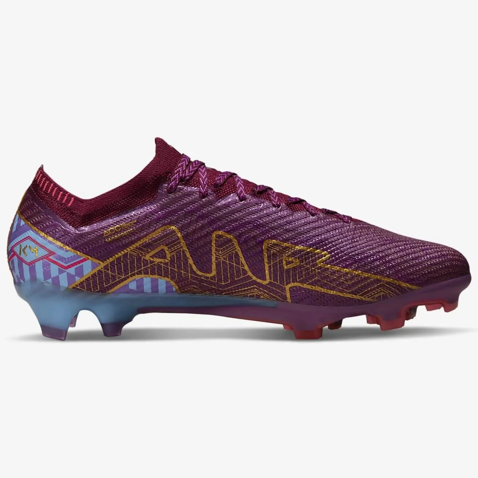 Nike Zoom Vapor 15 Elite KM FG - Dark Beetroot-Gold - Image 2