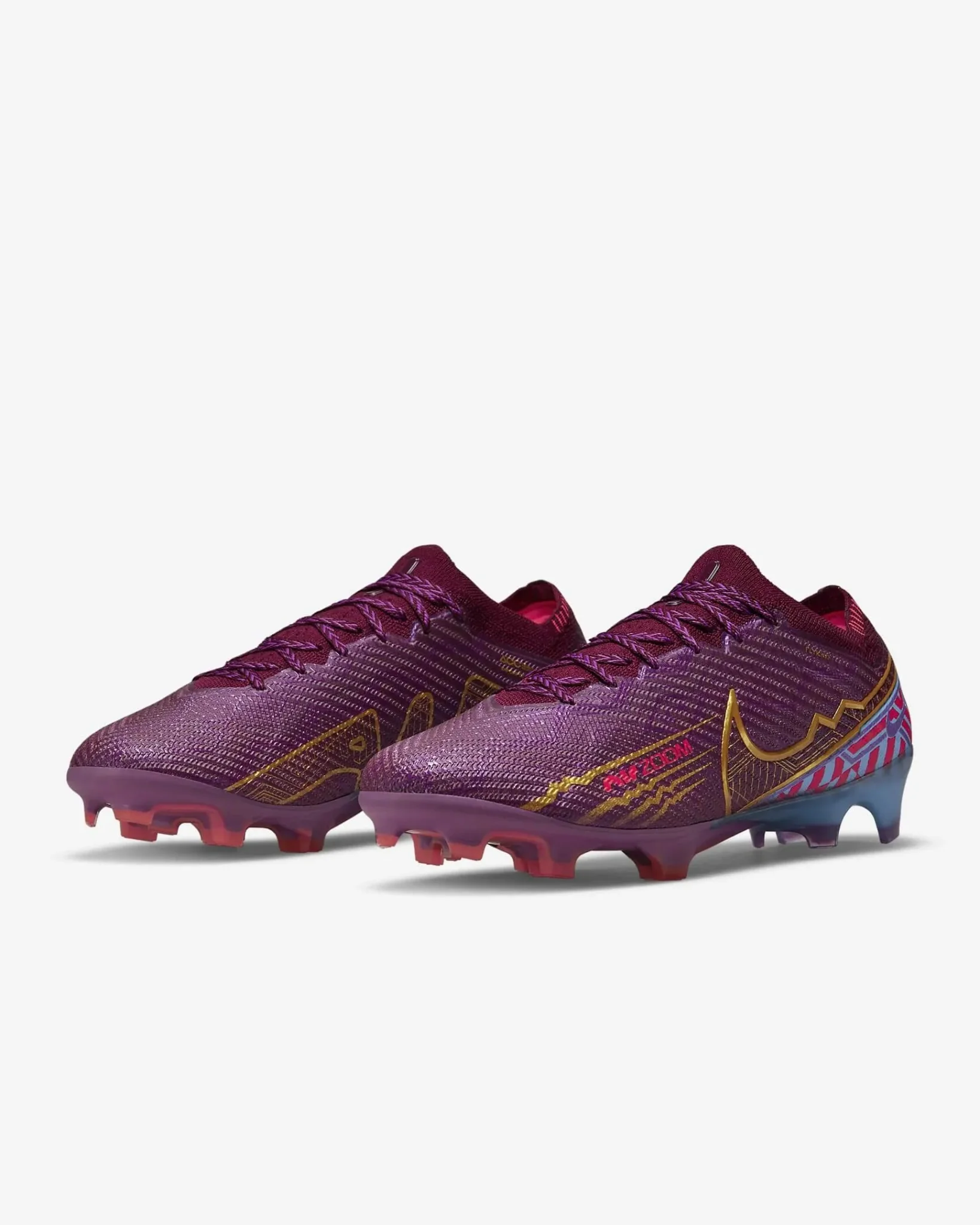 Nike Zoom Vapor 15 Elite KM FG - Dark Beetroot-Gold - Image 4