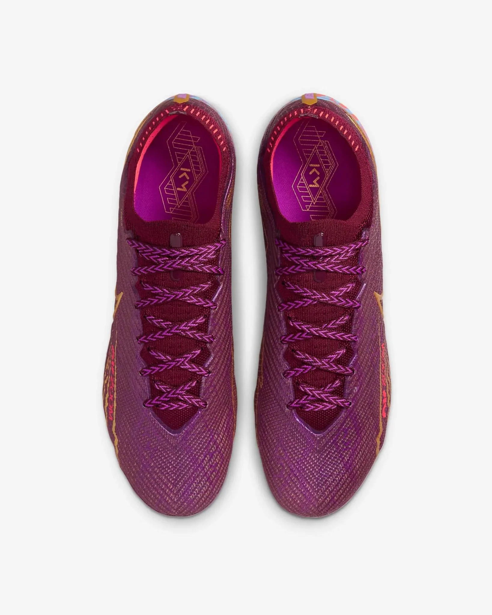 Nike Zoom Vapor 15 Elite KM FG - Dark Beetroot-Gold - Image 9