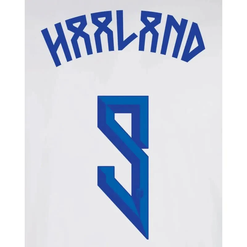 Norway 2024/25 Away Haaland #9 Jersey Name Set