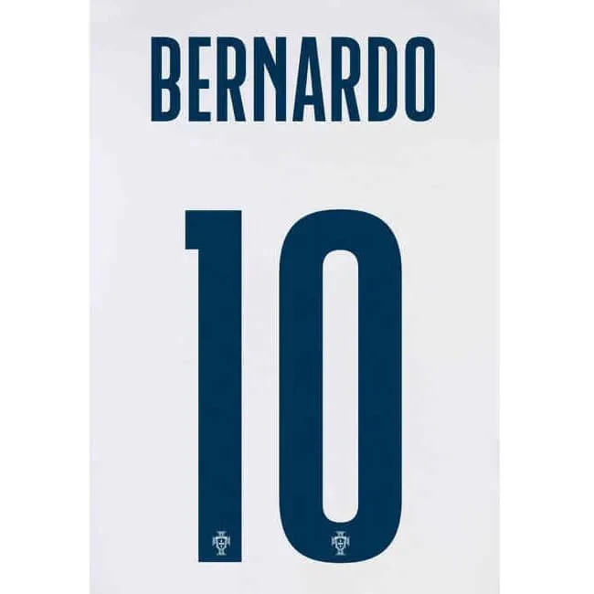 Portugal 2022-23 Away Bernardo #10 Jersey Name Set