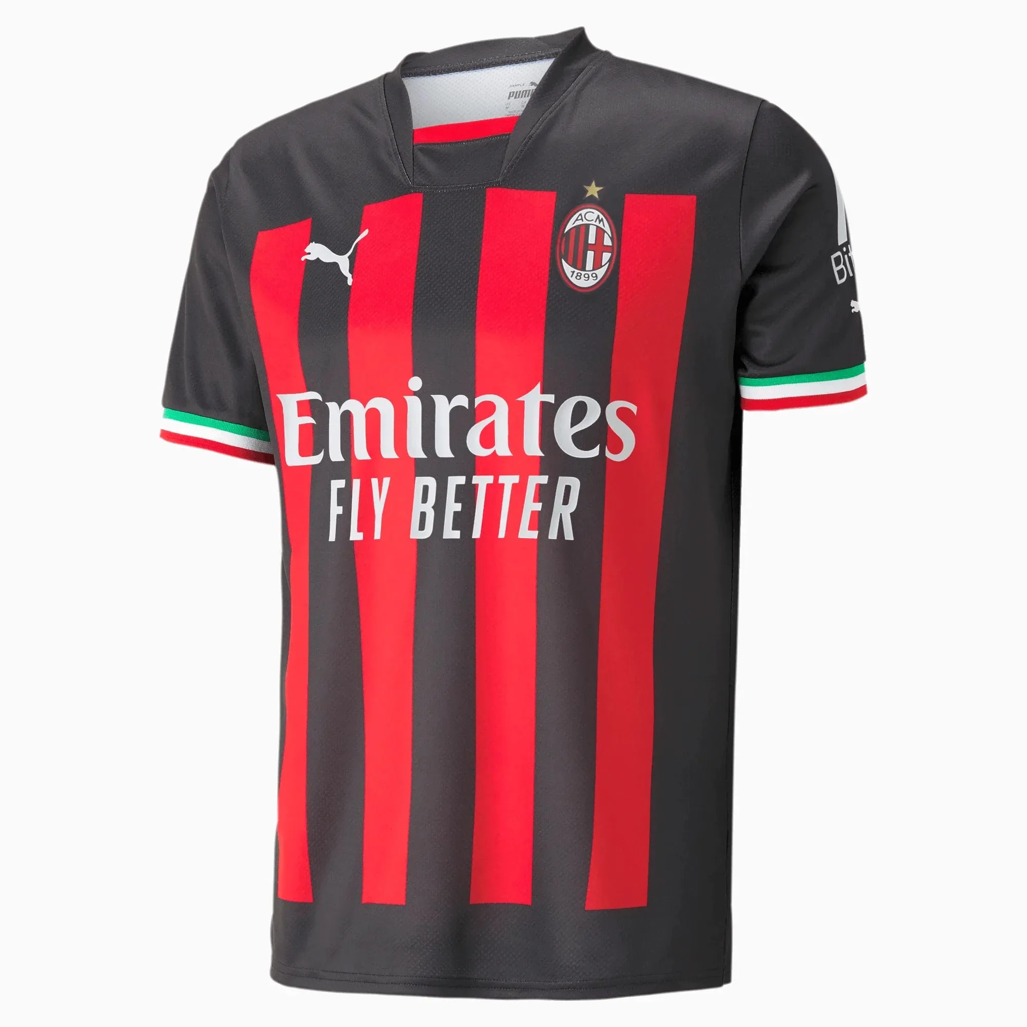 Puma 2022-23 AC Milan Home Jersey Red-Black - Image 2