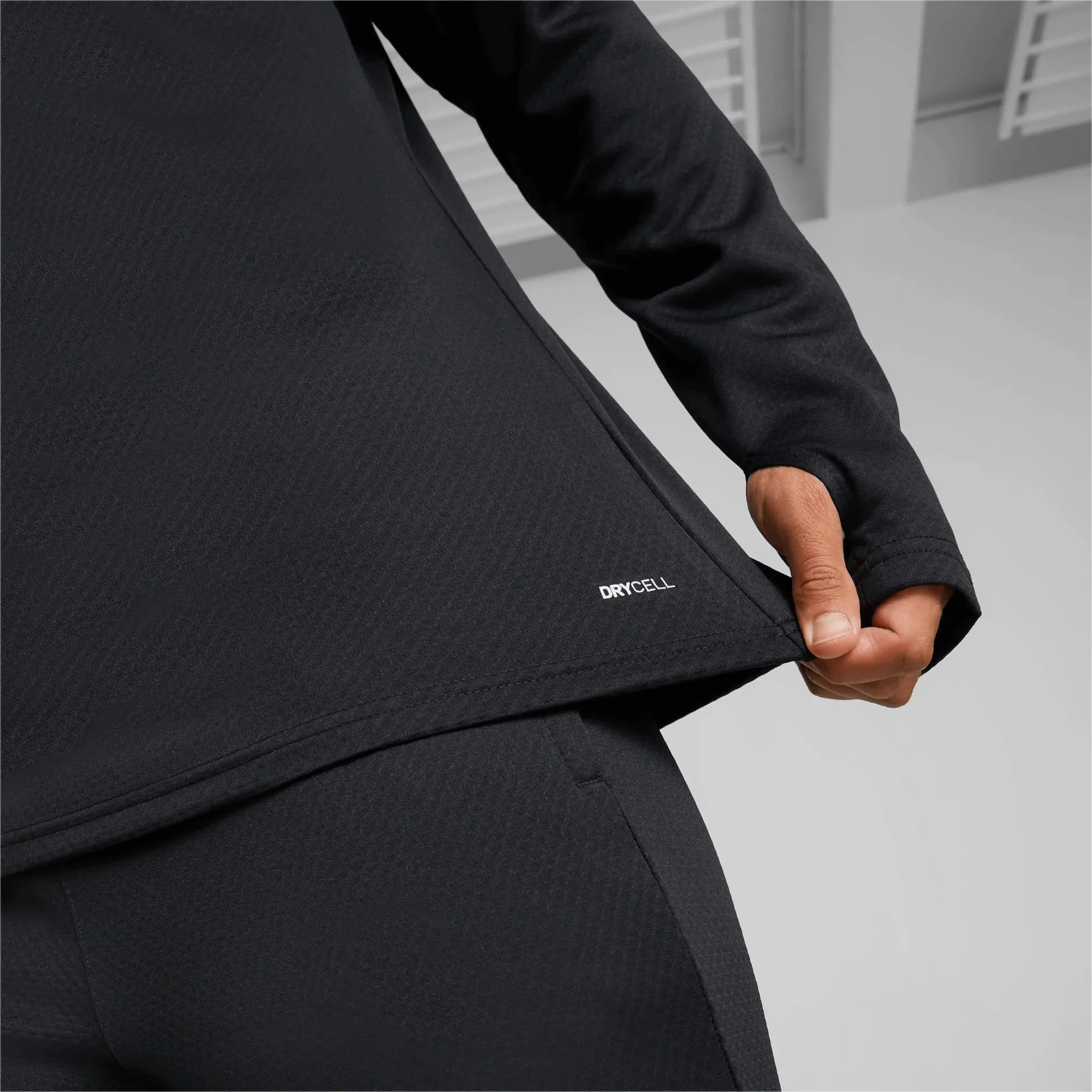 Puma 2022-23 AC Milan Quarter Zip Training Top - Black-Red - Image 6