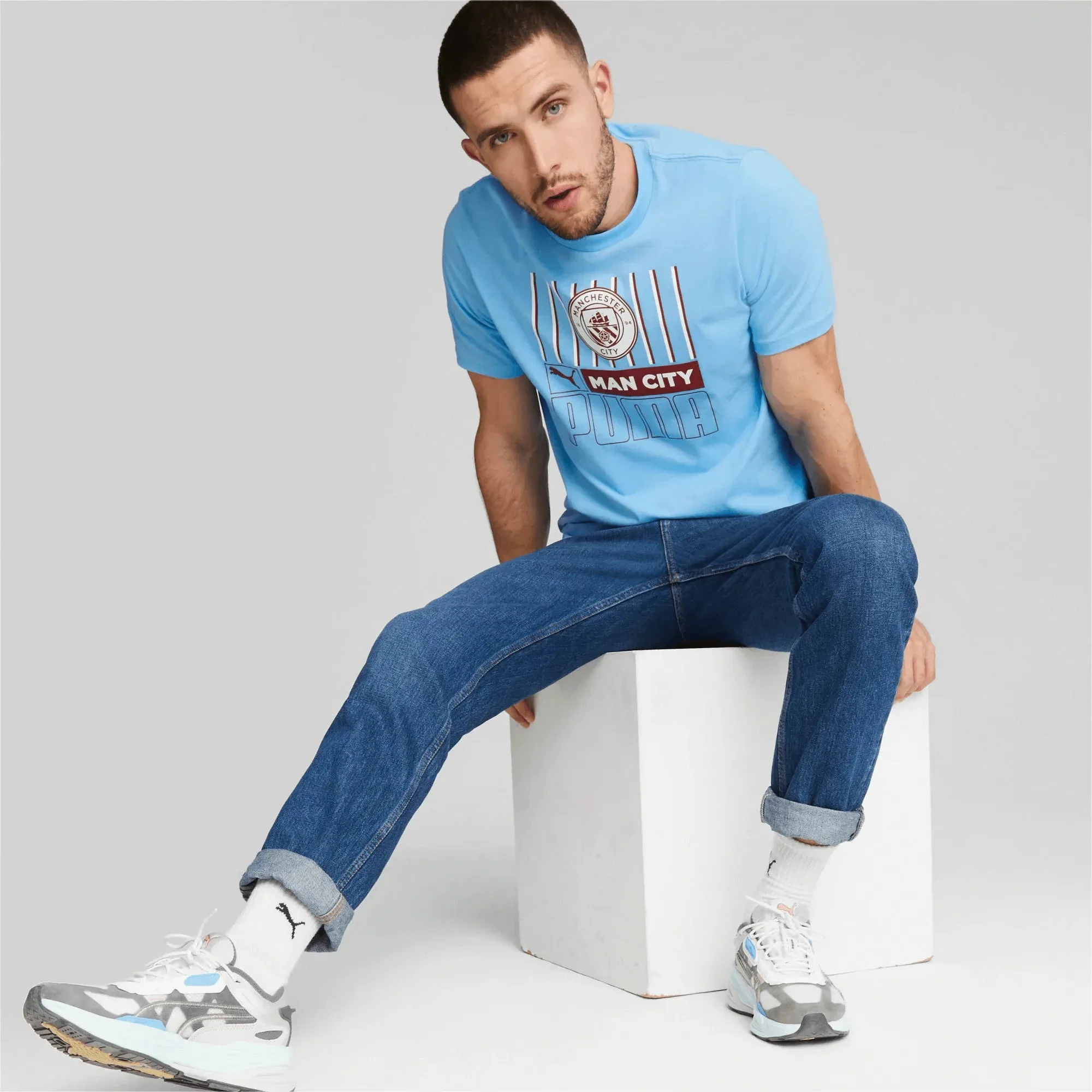 Puma 2022-23 Manchester City Men's FTBL Core Tee - Image 4
