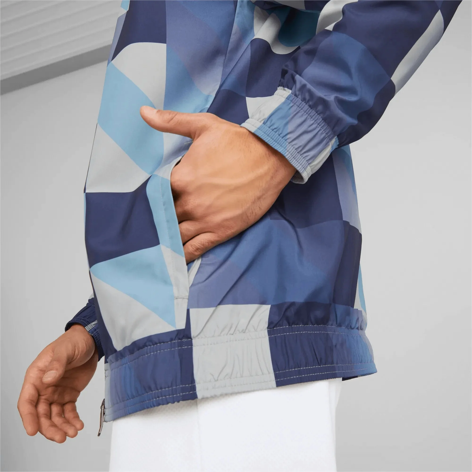 Puma 2022-23 Manchester City Pre-Match Match Jacket - Gray - Navy - Image 5