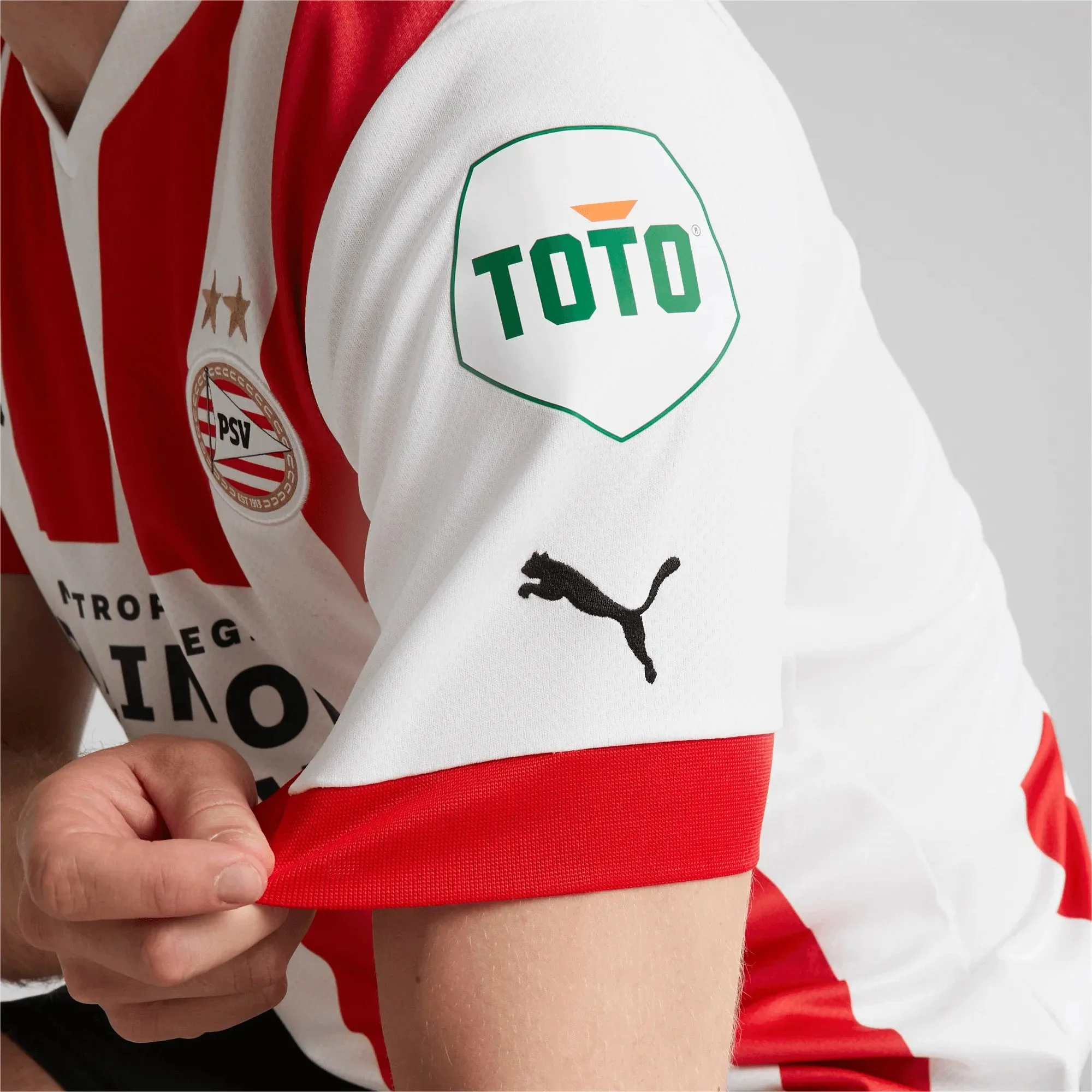 Puma 2022-23 PSV Home Jersey Red-White - Image 5