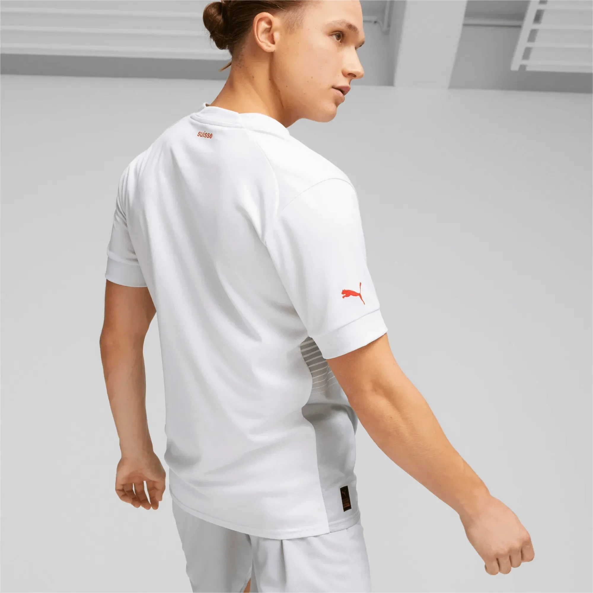 Puma 2022-23 Switzerland Away Jersey White-Red - Image 4
