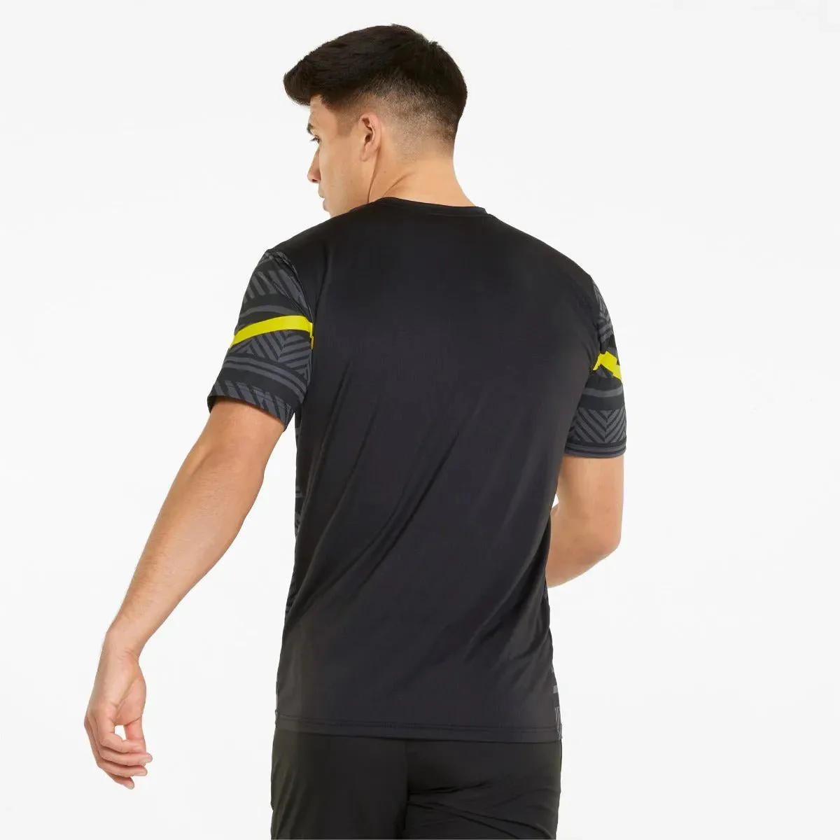 Puma 2022 Dortmund Prematch  Jersey - Black-Cyber Yellow - Image 4