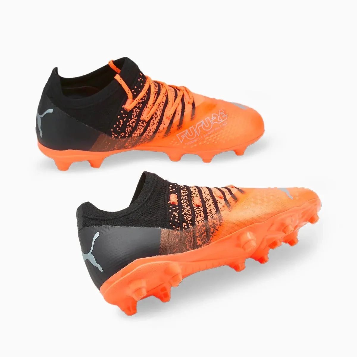 Puma Junior Future 2.3 FG-AG - Neon Citrus-Silver-Black - Image 7