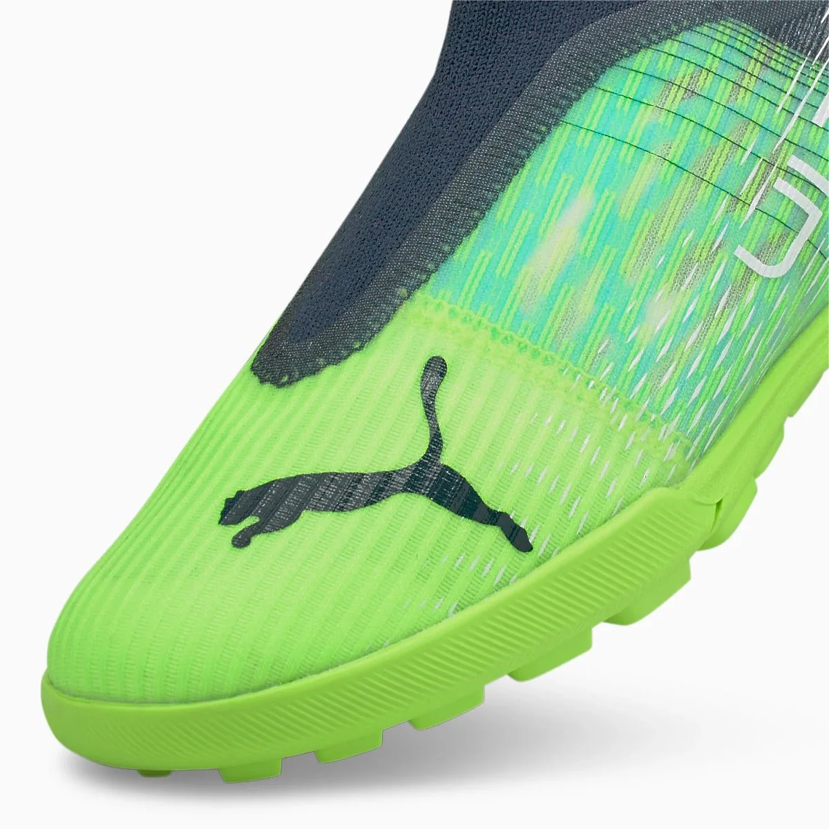 Puma Junior Ultra 3.3 Turf - Green Glare-Aqua - Image 7