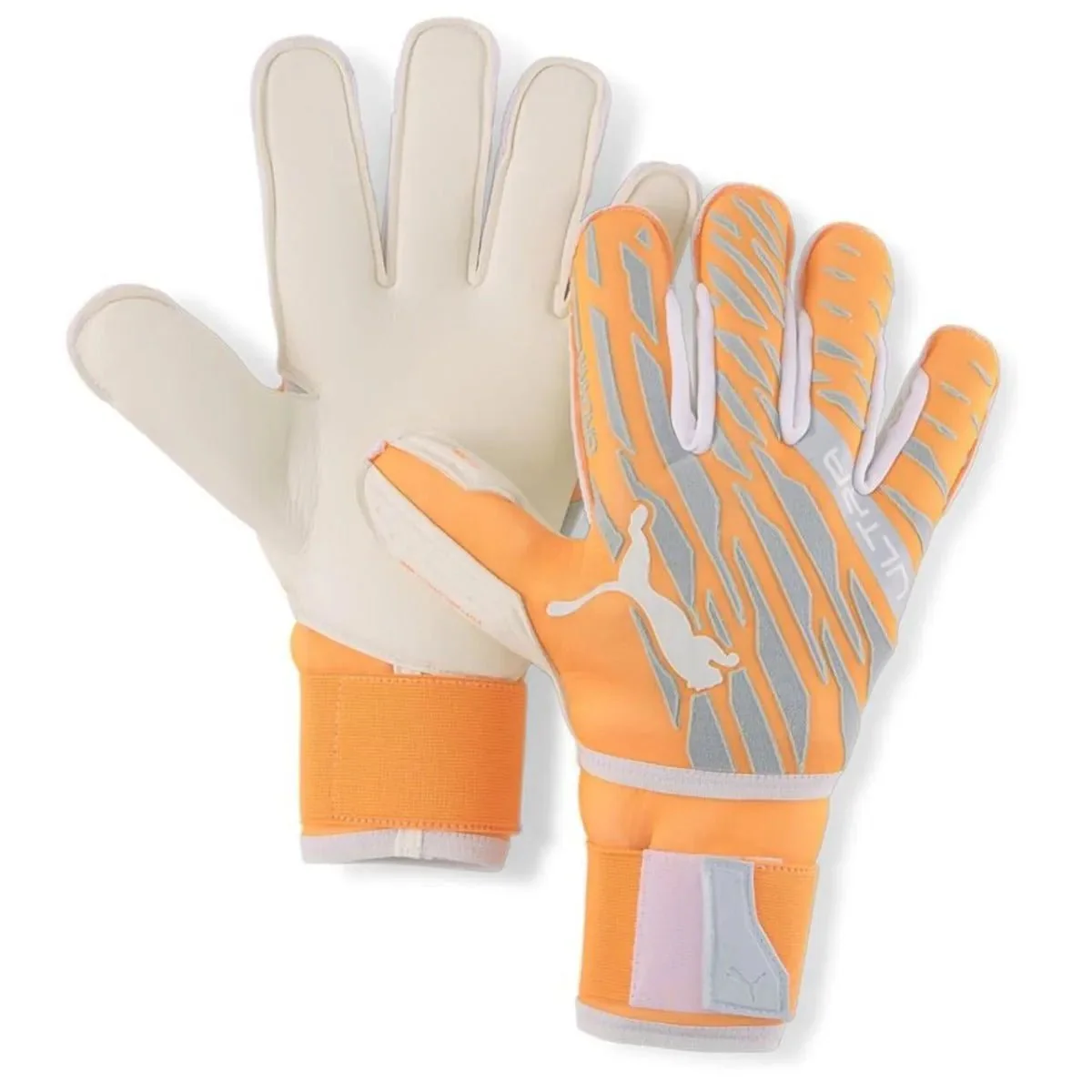 Puma JR Ultra Protect 3 Goalkeeper Gloves - Orange-Grey