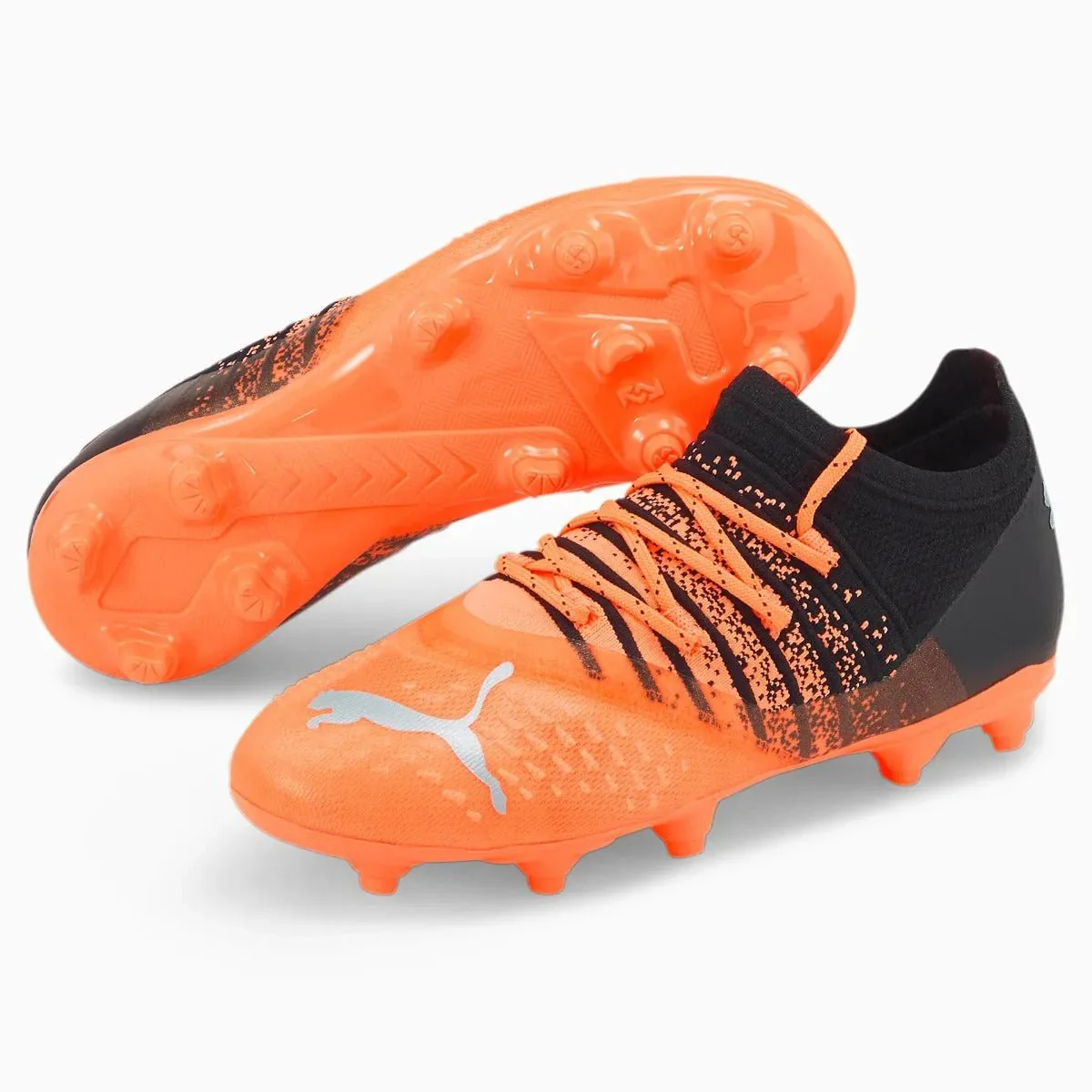 Puma Kids Future 2.3 FG-AG - Neon Citrus-Silver-Black
