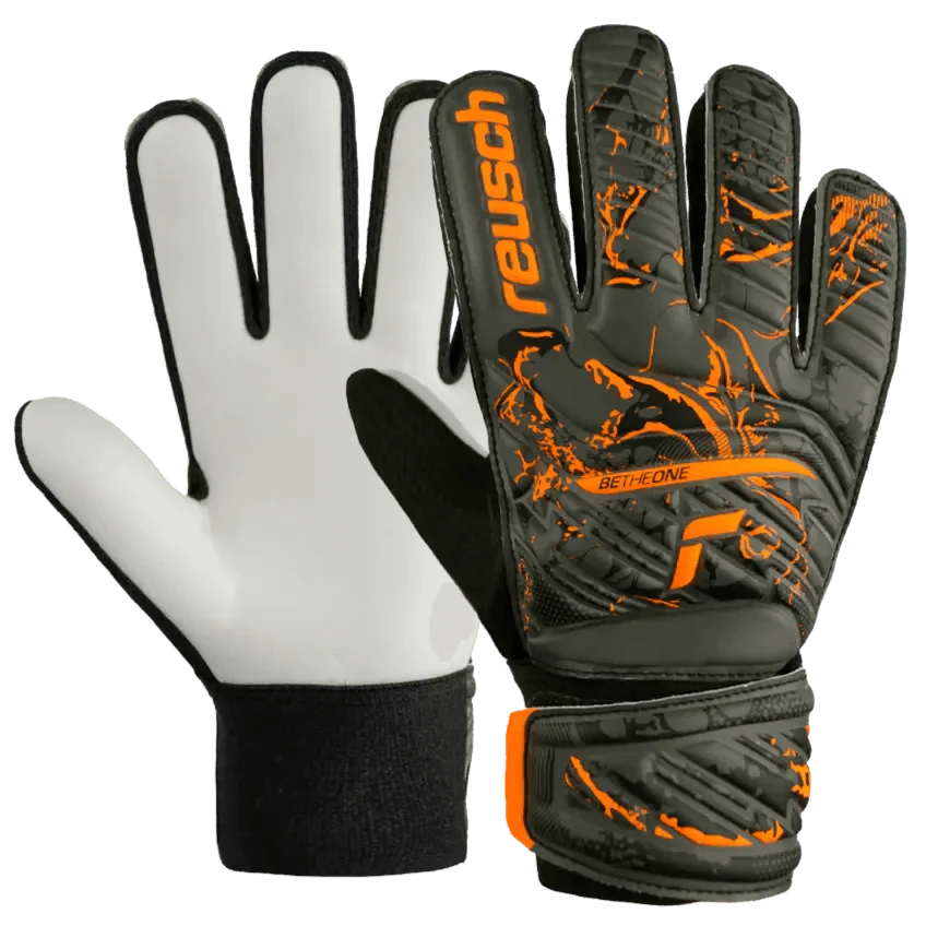 Reusch  JR Attrakt Starter Solid Goalkeeper Gloves - Desert Green-Orange