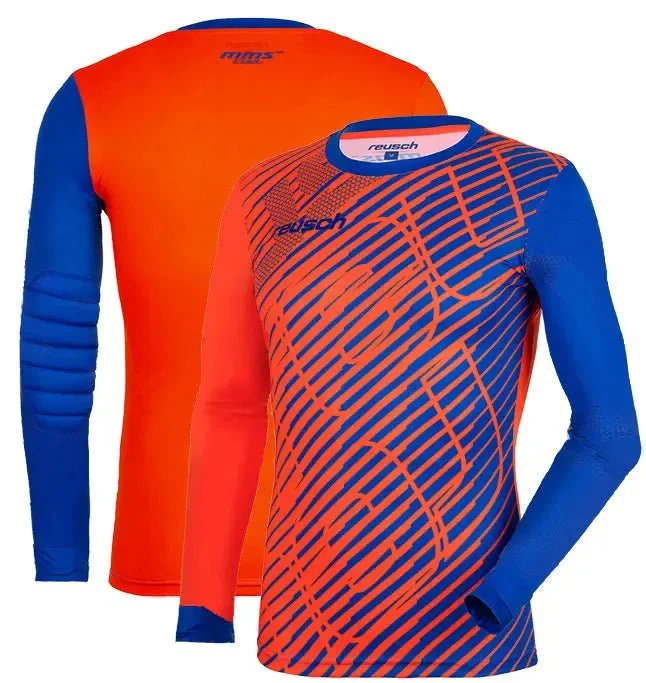 Reusch Match PRO Long-Sleeve Padded Jersey - Orange-Blue