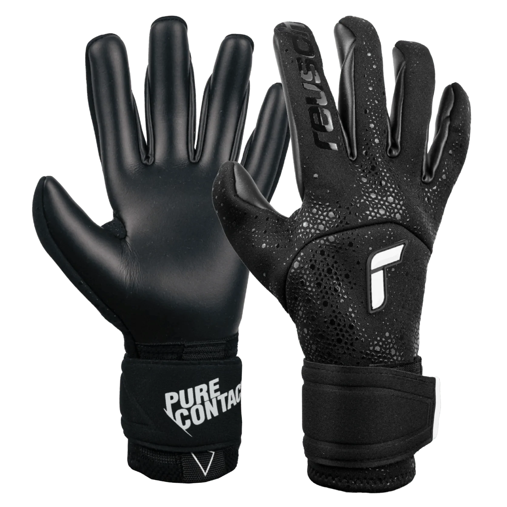 Reusch Pure Contact Infinity Goalkeeper Gloves - Black-White