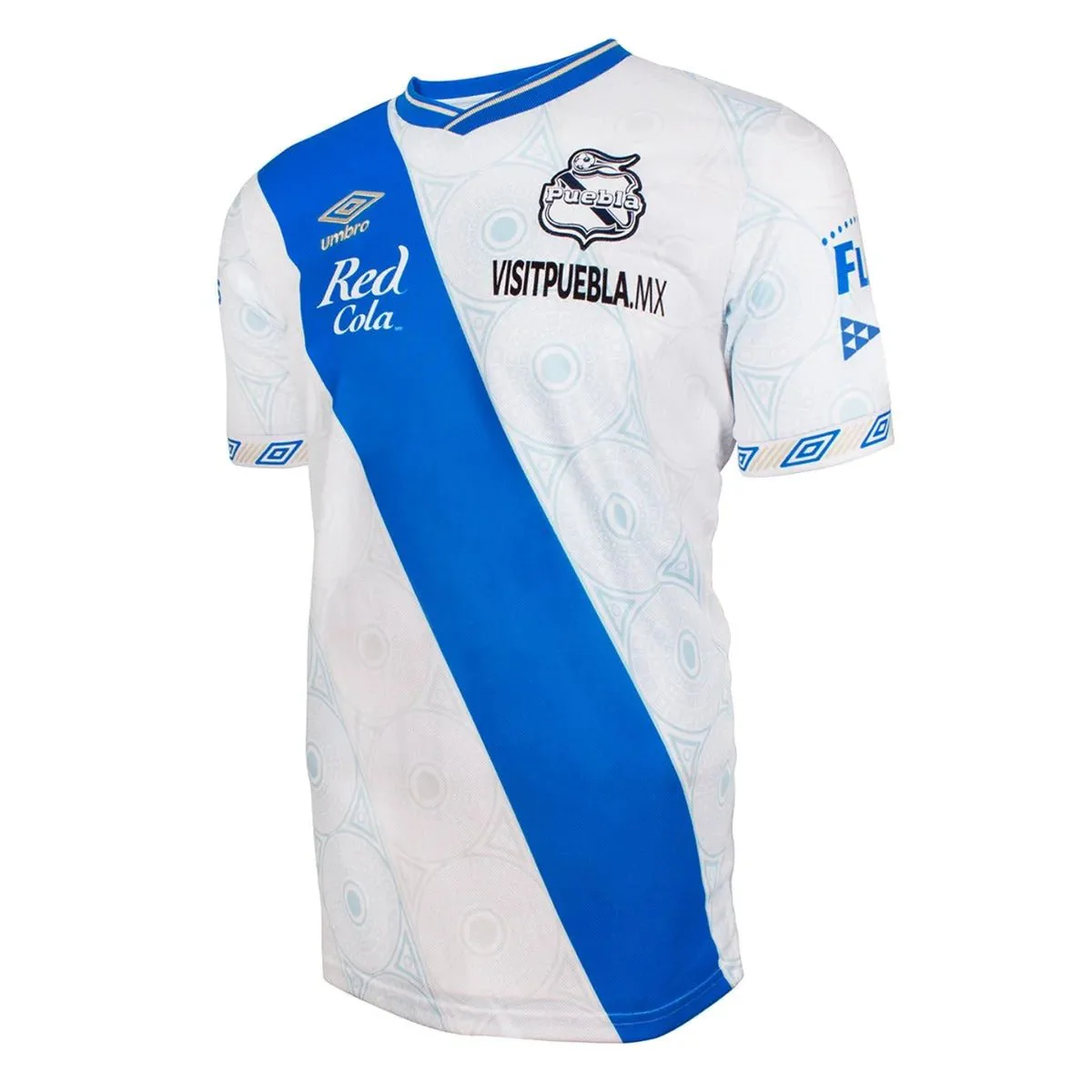 Umbro 2021-22 Puebla Home Jersey - White-Blue - Image 3