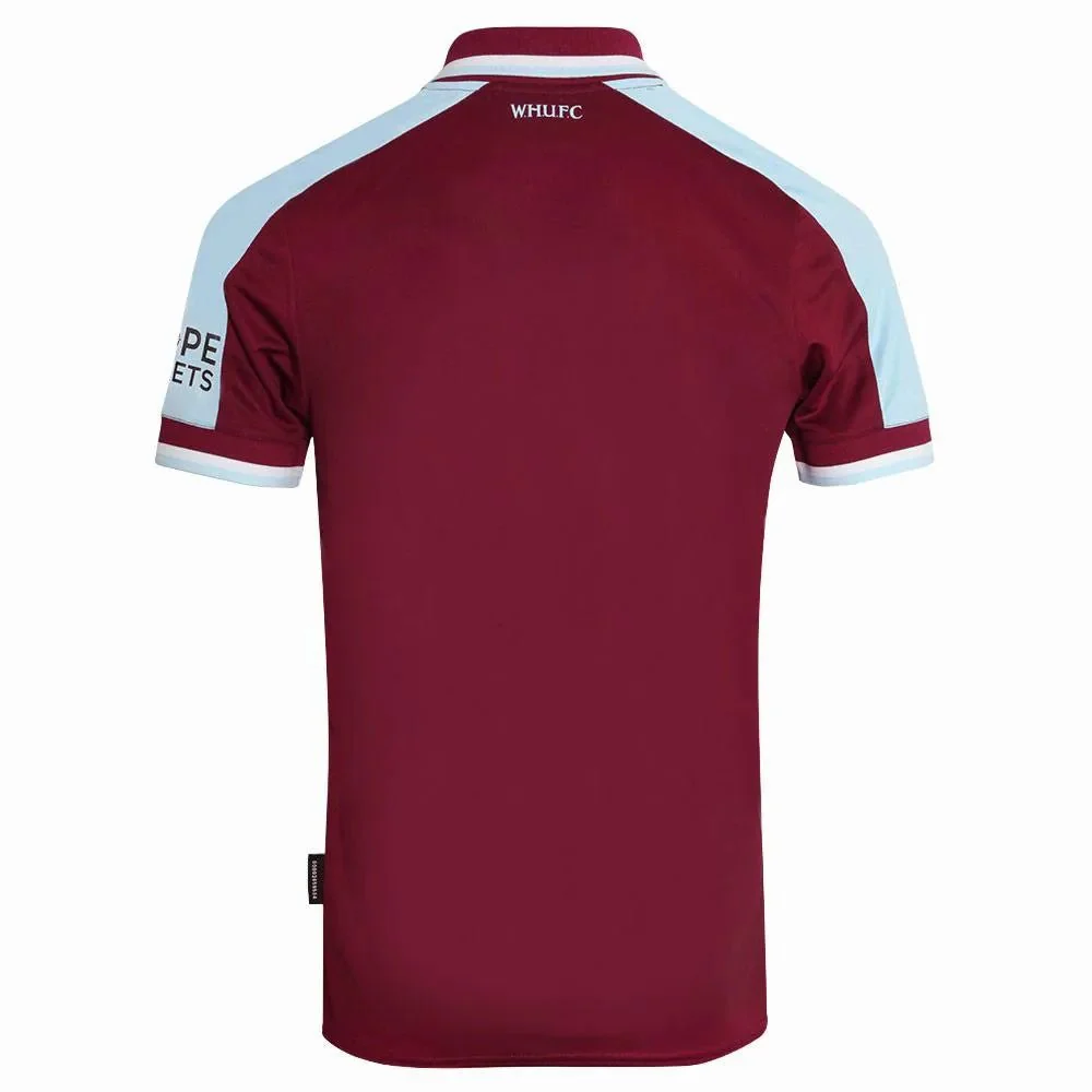 Umbro 2021-22 West Ham United Home Jersey - Burgundy- Sky Blue